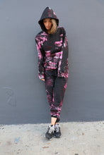 Load image into Gallery viewer, Hand-Painted Pocket Hoodie / Black Raspberry