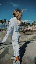 Load image into Gallery viewer, Cropped Hoodie / White Silver Star
