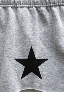 Sweat Shorts / Grey Black Star