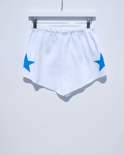 Sweat Shorts / Neon Blue Star