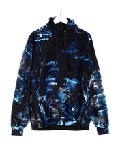 Load image into Gallery viewer, Hand-Painted Pocket Hoodie / Black Cobalt