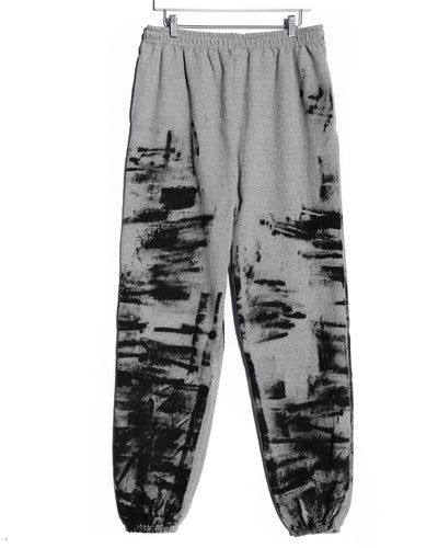 Hand-Painted Joggers / Grey Black