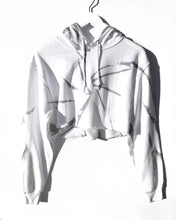 Load image into Gallery viewer, Cropped Hoodie / White Silver