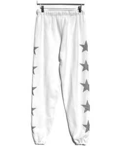 Joggers / White Silver Star