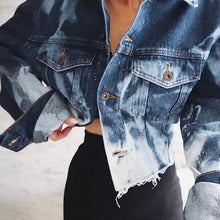 Load image into Gallery viewer, The Crop Denim Jacket