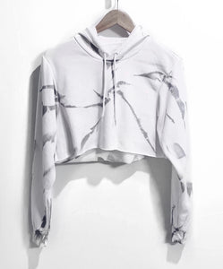 Cropped Hoodie / Platinum Metallic