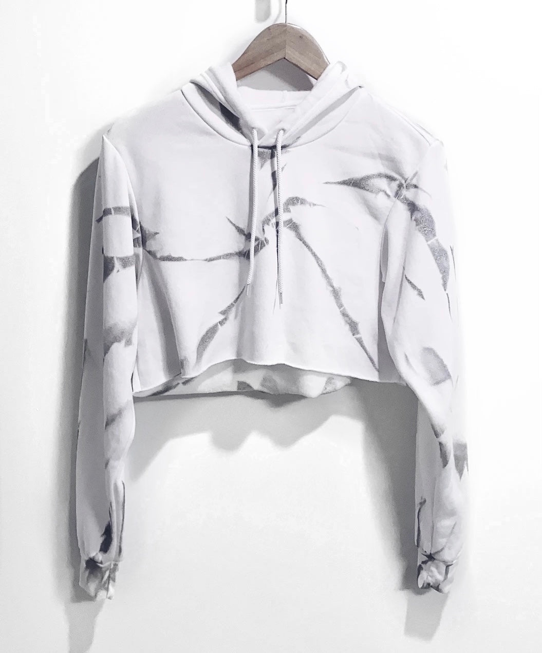 Cropped Hoodie / Platinum Metallic