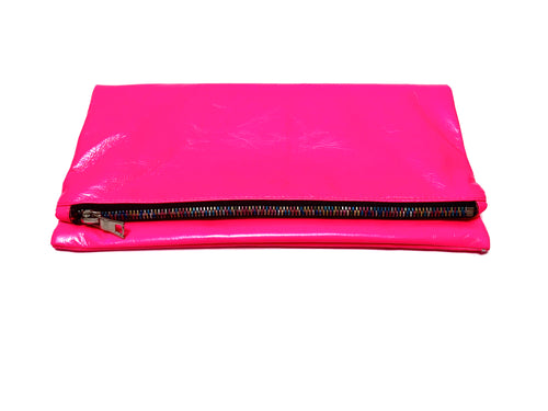 Lambskin Clutch / Hot Pink