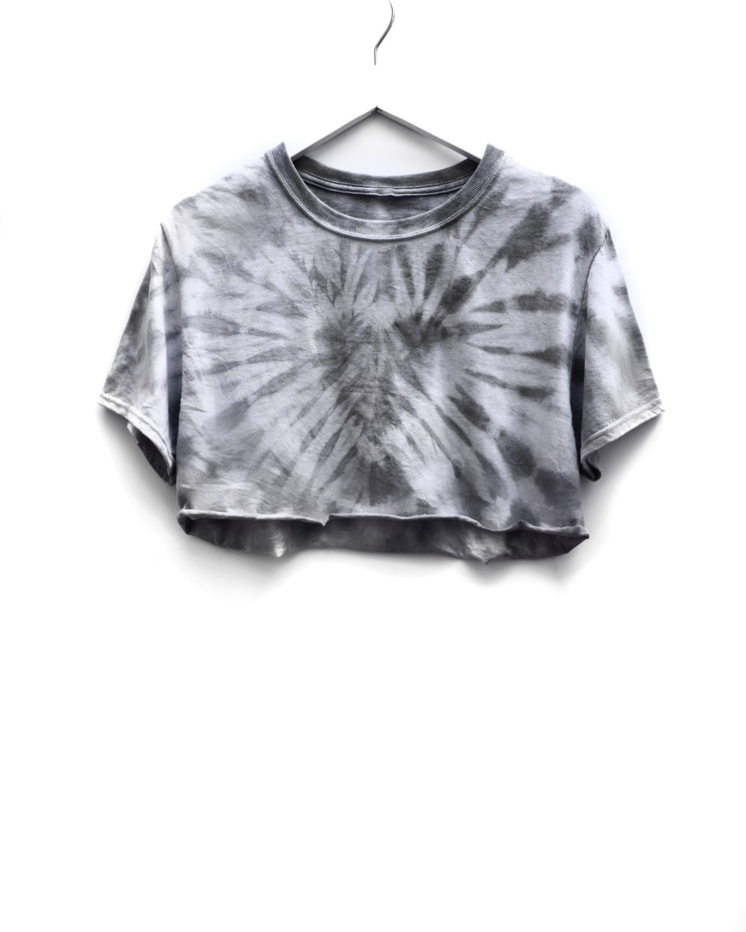 Cropped T-Shirt / Charcoal Heart