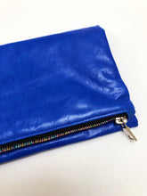 Load image into Gallery viewer, Lambskin Clutch / Cobalt