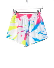 Load image into Gallery viewer, Tie-Dyed Sweat Shorts / Neon Cyclone